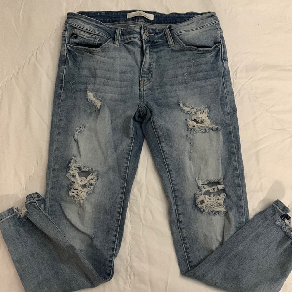 KanCan distressed jeans.